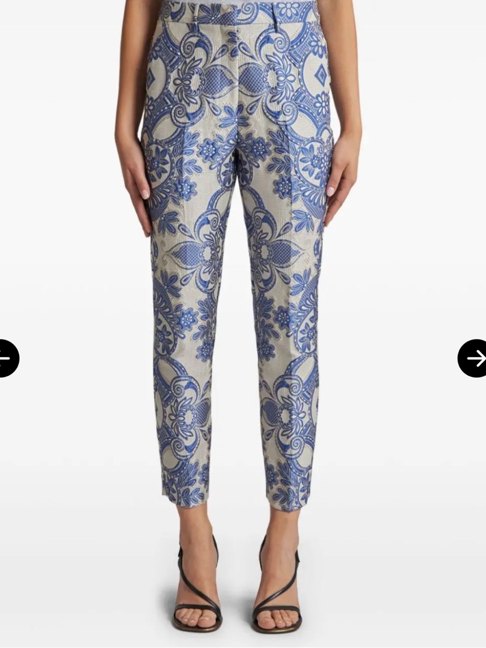 Etro Paisley Jacquard Cropped Pants